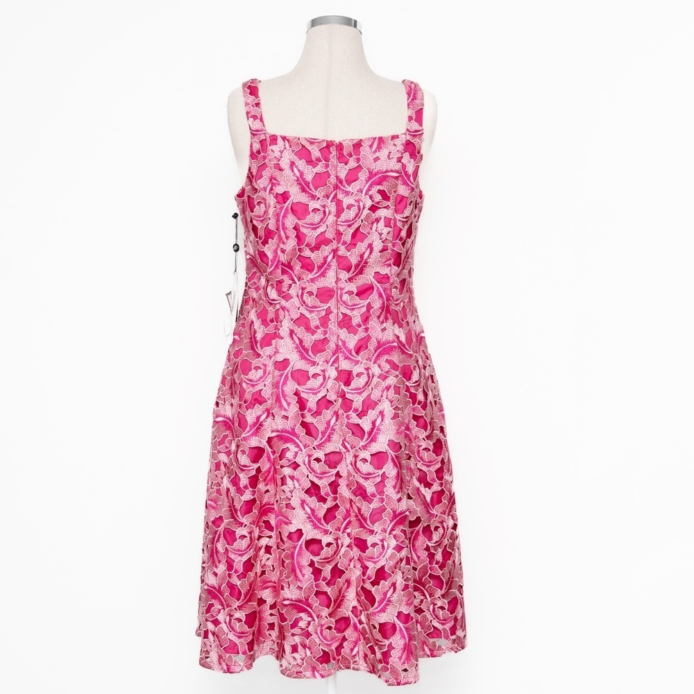 Adrianna Papell – Embroidered Fit & Flare Dress - Picture 3 of 14
